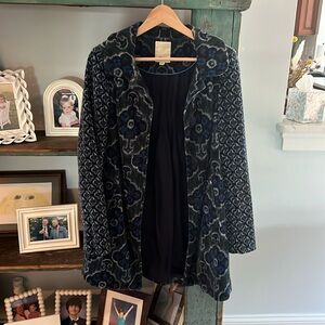 Anthropologie elevens dark blue coat
